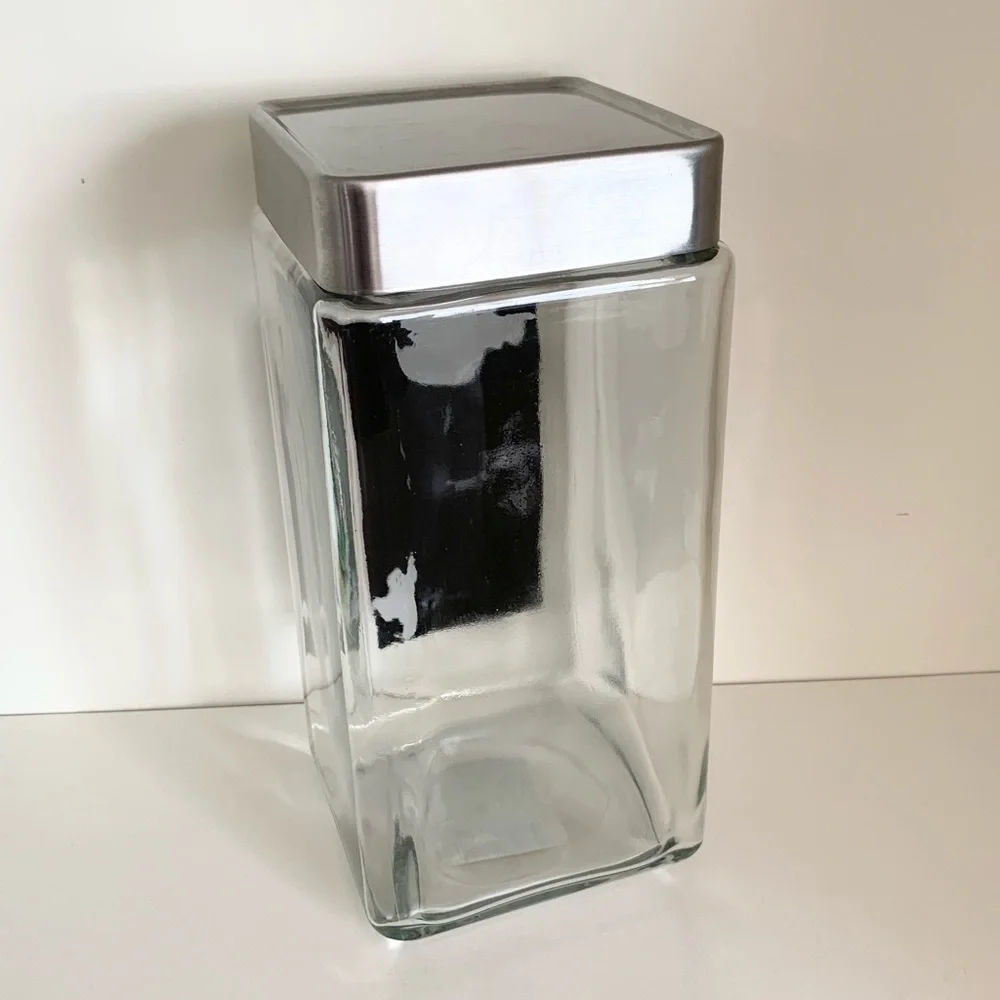 Glass jar with chalkboard ghost Halloween decor made in USA